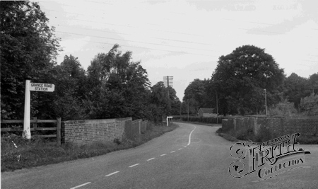 Crawley Down, railway Bridge over Turners Hill Road c1955.
